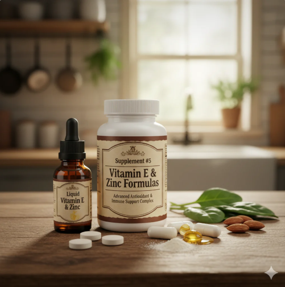 vit E and zinc formulas